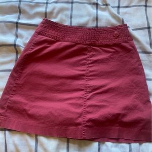 Coral Coloured, Skirt with Short (Skort), Size 4